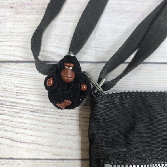 Kipling Alvar HB4061 Crossbody Bag Handbag Shoulder Bag Black Medium W/Keychain - Picture 2 of 8